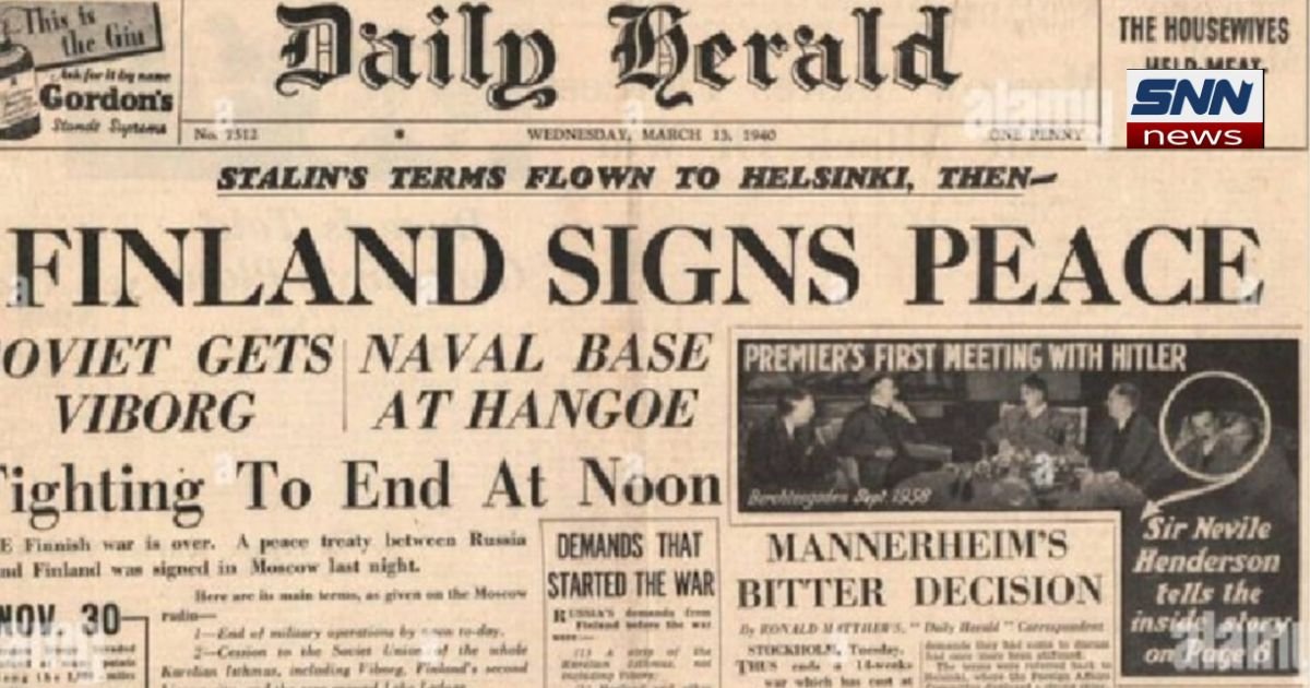 Finland Loses Viipuri in Winter War, Seeds Continuation War