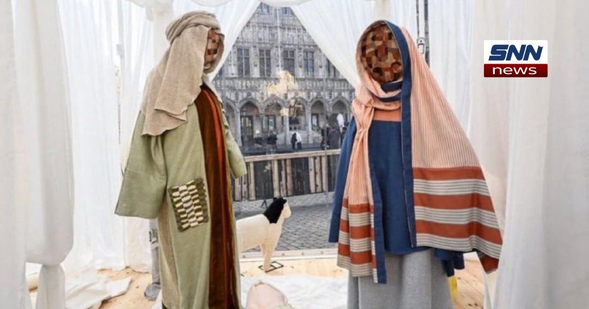 Brussels’ New Faceless Nativity Scene Sparks Debate