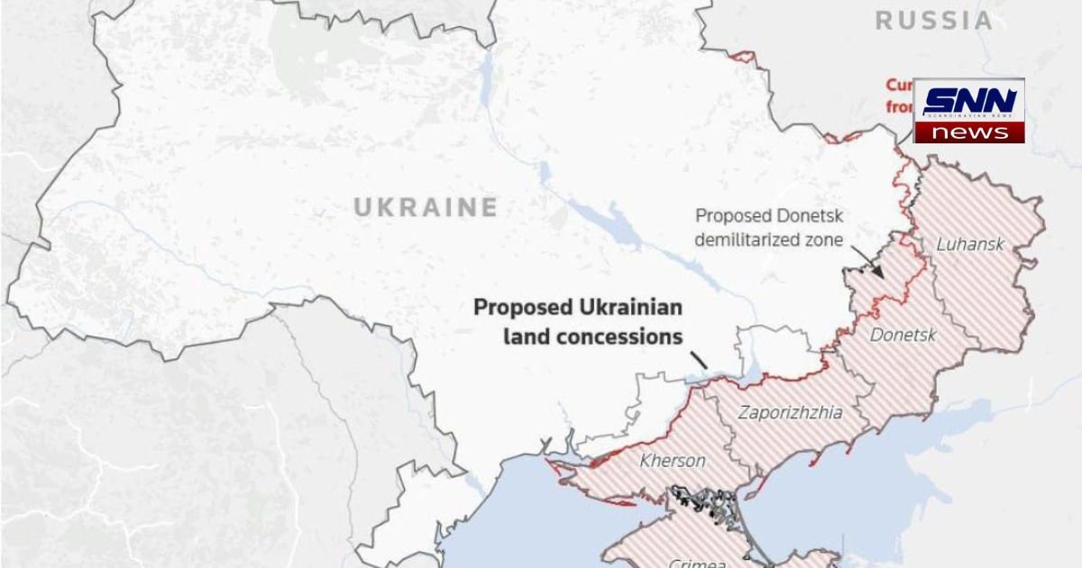 Trump proposes Ukraine give Russia land the size