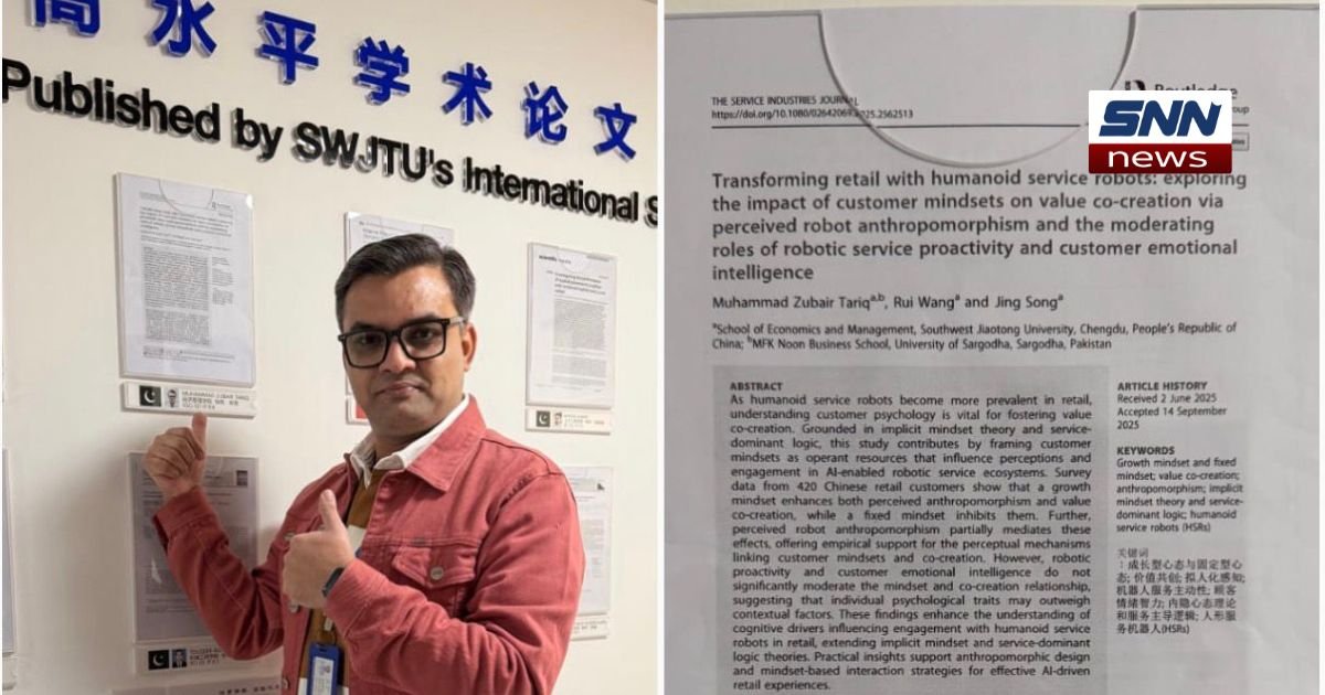 Pakistani Researcher Wins Outstanding Academic Award in China
