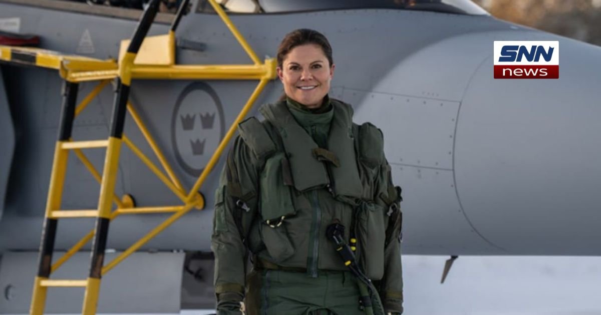 Swedish Crown Princess Victoria Takes Flight in Gripen Jet