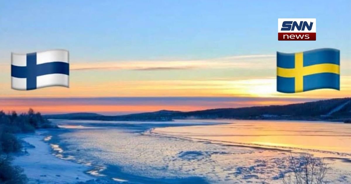 Finland Sweden Border The Scenic Tornio River Divide