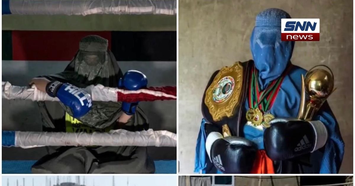 Afghan women protest Taliban sports ban by holding sports equipment under burqas in silent resistance