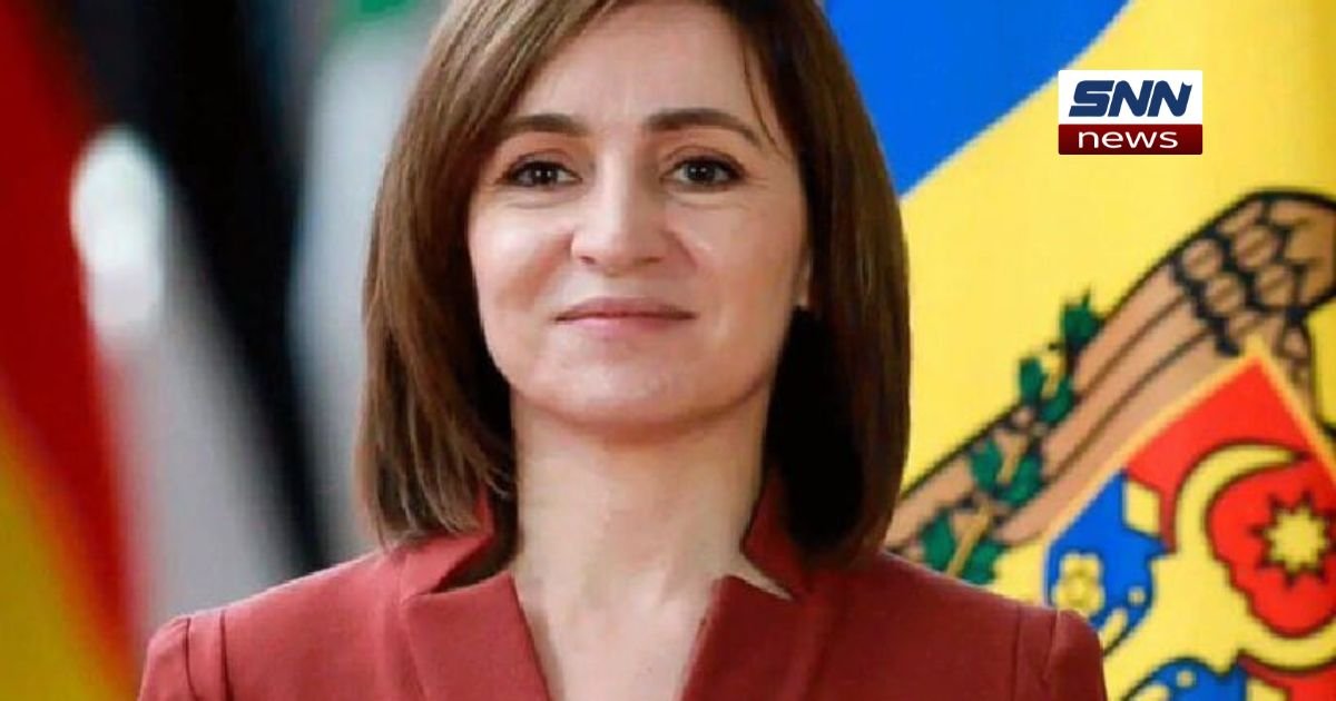 Moldovan President Maia Sandu speaking about peace and Ukrainian prisoners of war during a public address