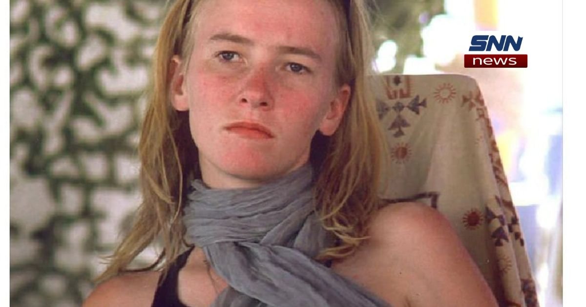 Rachel Corrie, American activist, standing during a protest against Palestinian home demolitions in Gaza in 2003.