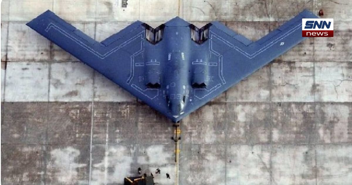American B-2 stealth bombers striking IRGC targets in Iran, showcasing advanced American military stealth technology and air superiority.
