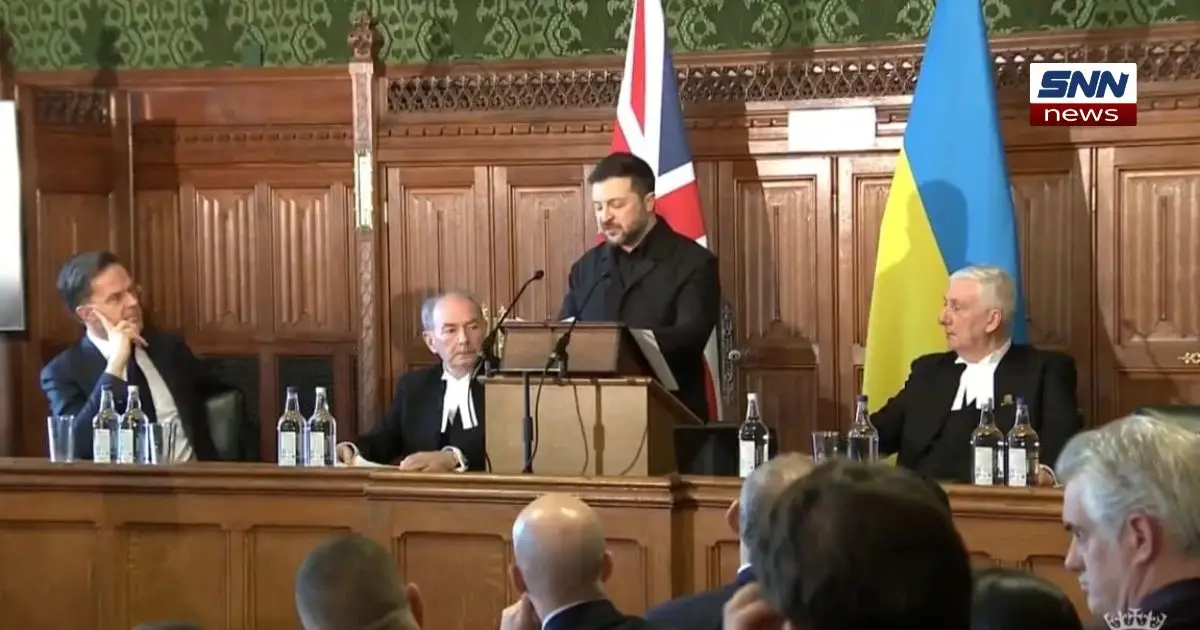 Ukrainian President speaking about Europe defense strategy