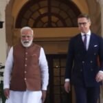 Finland President Alexander Stubb meeting Indian Prime Minister Narendra Modi during official India visit