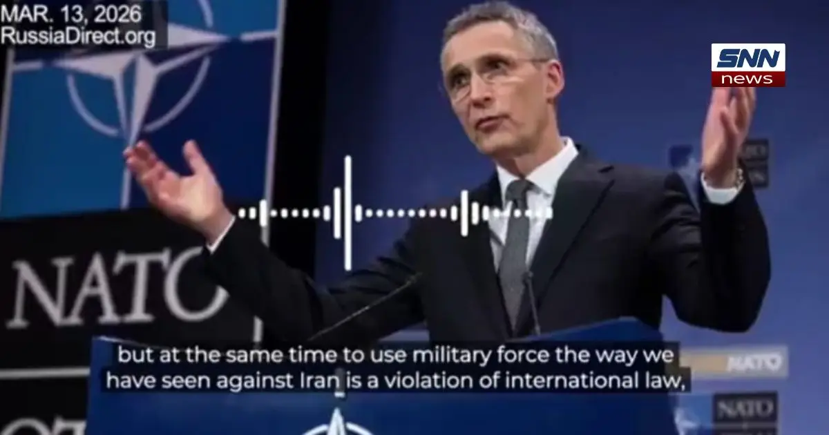 Jens Stoltenberg speaking about NATO, Iran conflict, and concerns over alliance stability under Donald Trump.
