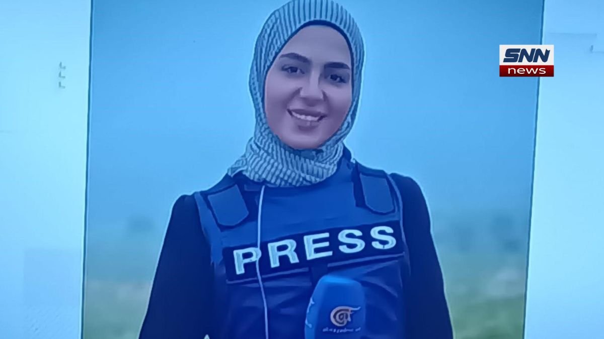 Journalists Killings reporting in a conflict zone in Lebanon after a targeted strike, highlighting risks to media workers and press freedom violations