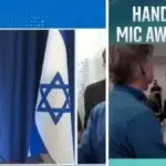 Richard Engel questioning Benjamin Netanyahu during press conference on Israel and Iran conflict tensions