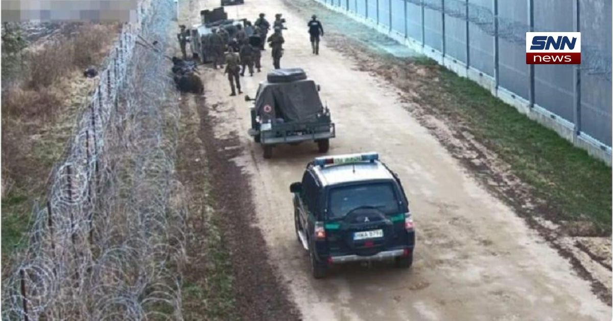 &ldquo;Polish border patrol securing the buffer zone along Poland-Belarus border amid rising illegal crossings.&rdquo;