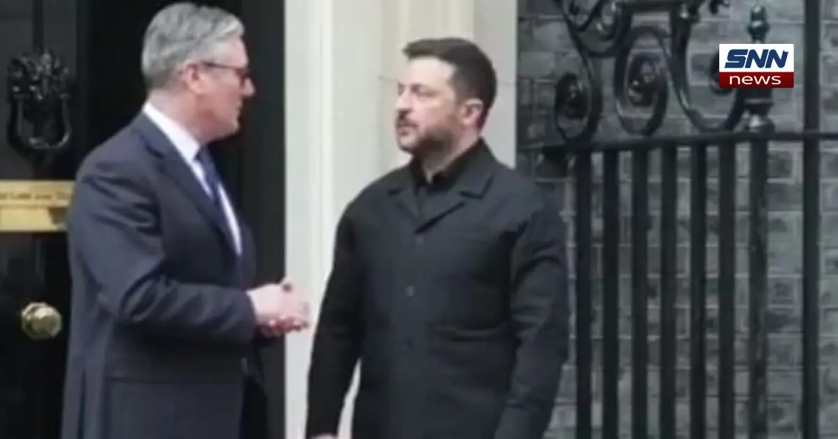 Keir Starmer meets Volodymyr Zelensky at Downing Street to discuss Ukraine support amid Iran conflict