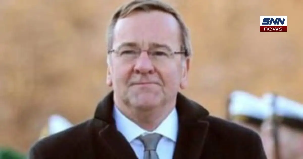 German Defense Minister Boris Pistorius speaking about Donald Trump’s call for European naval involvement in international conflicts.