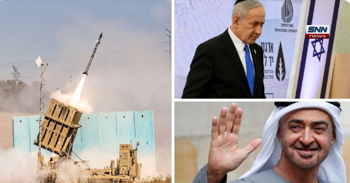 Iron Dome missile defense system deployed in UAE during Iran drone and missile attacks in Middle East conflict.