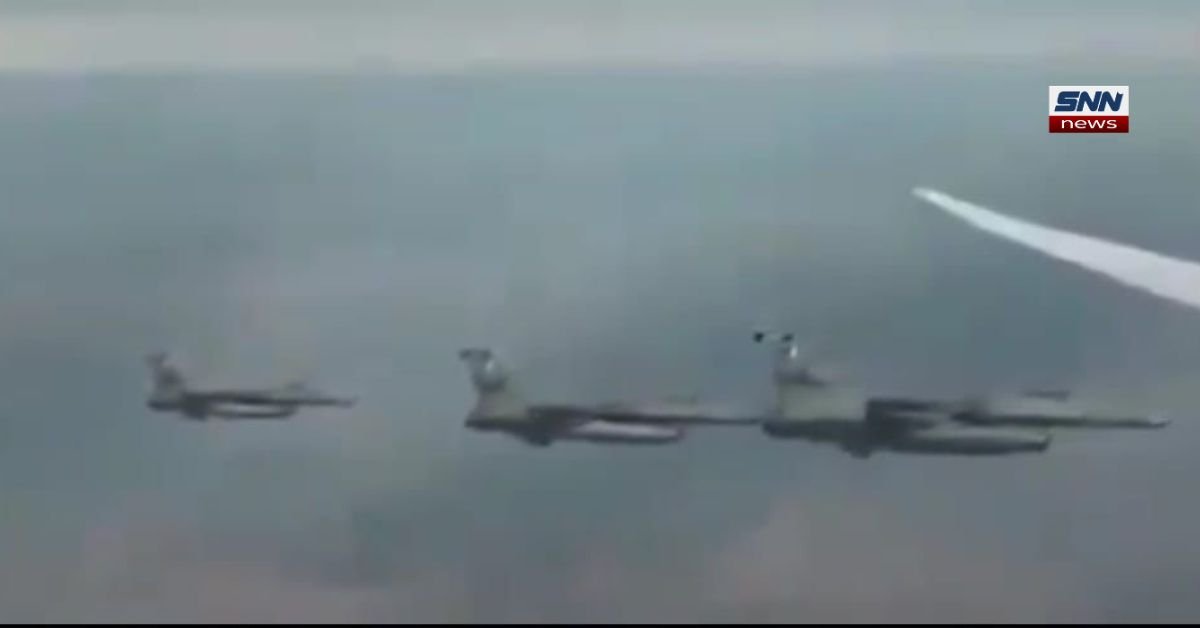 Pakistani fighter jets flying over Bandar Abbas to escort Iranian delegation safely to Islamabad amid regional tensions