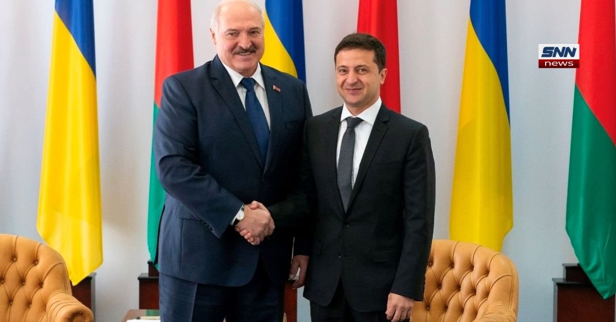 Belarusian President Alexander Lukashenko speaking during a public address about Ukraine conflict and possible talks with President Zelenskyy.