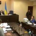 Andriy Yermak appears in Ukraine anti-corruption court during a high-profile corruption hearing in Kyiv.
