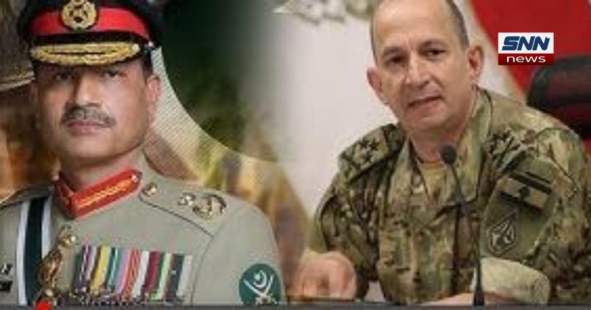 Lebanon's Army Commander General Rodolphe Haykal shakes hands with Pakistan's Chief of Army Staff Field Marshal Syed Asim Munir during an official meeting in Islamabad, Pakistan.