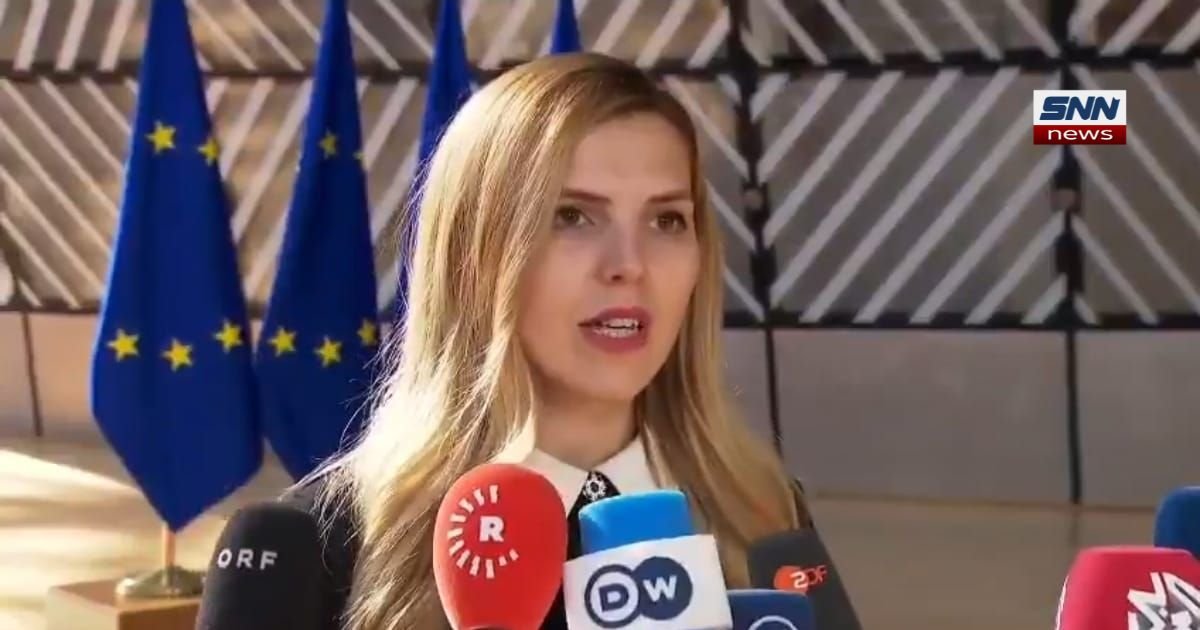 Bulgarian Foreign Minister Velislava Petrova at EU Foreign Affairs Council meeting in Brussels
