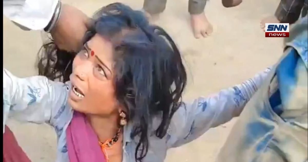 Illustration representing an unverified viral social media claim about caste-based violence in India