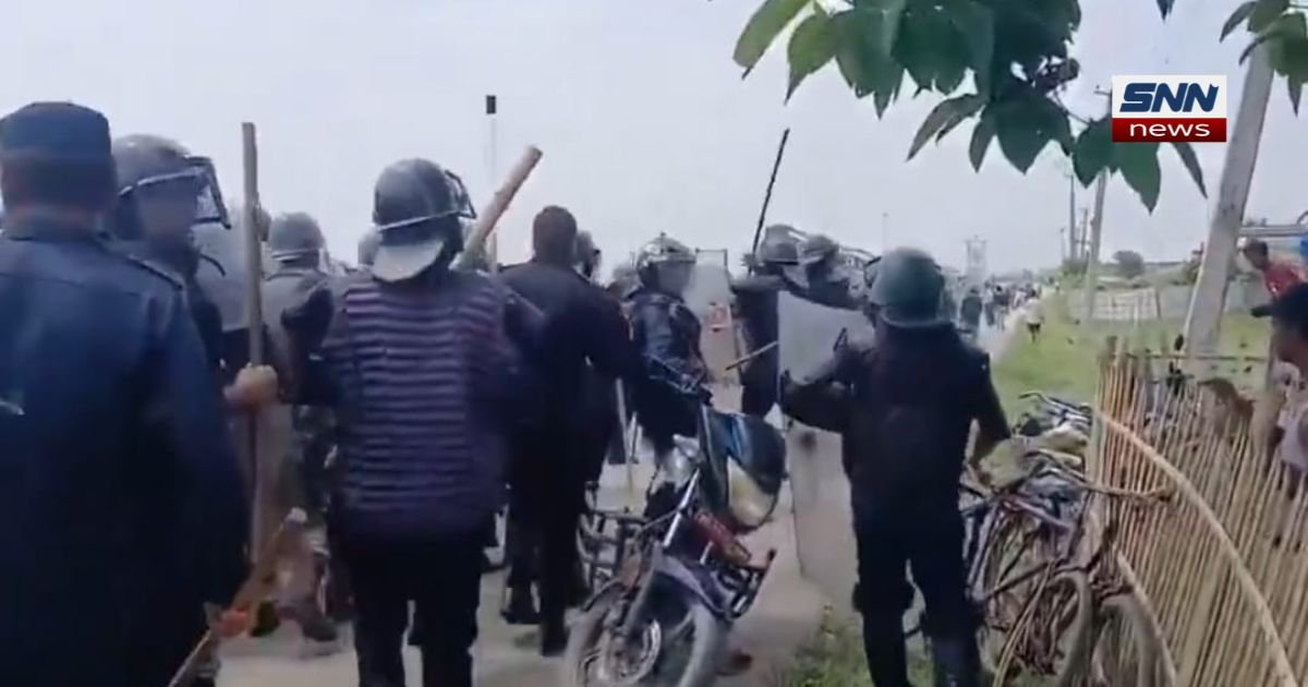 Curfew notice and security forces deployed in Sunsari district, Nepal, following deadly Nepal Hindu-Muslim clashes"