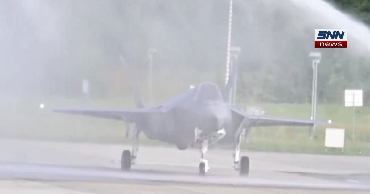 "Polish Air Force F-35 stealth fighter jet on runway"