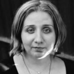 Portrait of human rights defender Aleksandra Delemenchuk, founder of Tbilisi Shelter City"