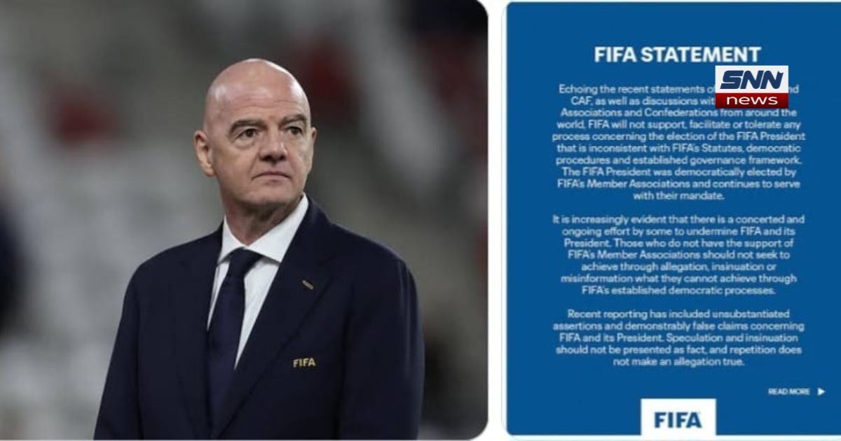 FIFA President Gianni Infantino amid FIFA-UEFA dispute over World Cup commercial rights