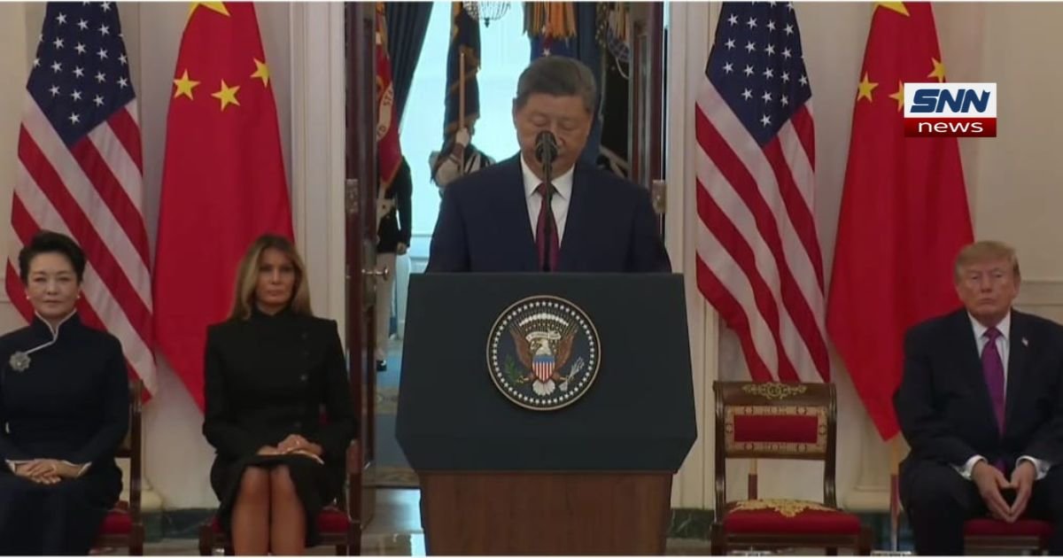 "Chinese President Xi Jinping and U.S. President Donald Trump meeting at the White House"
