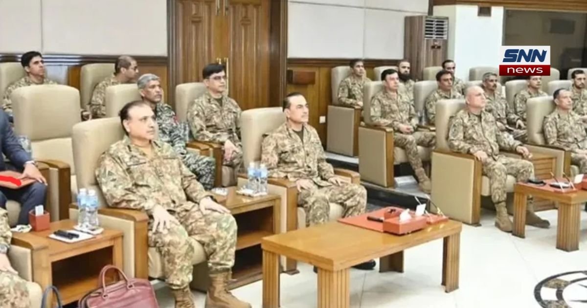 "Pakistan Army Chief Asim Munir reviewing troops at Core Headquarters Peshawar"